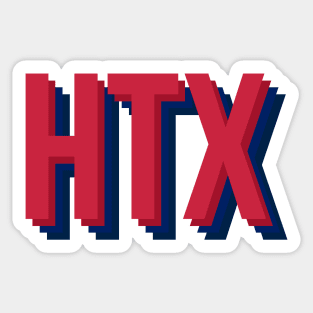 HTX in blue & red Sticker